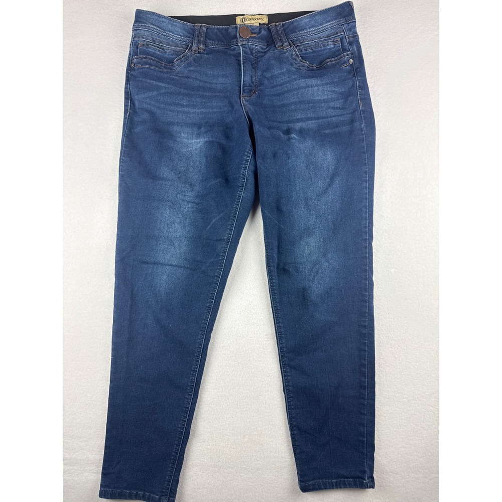 Democracy Ab Solution Skinny Jeans Womens 14 Dark Indigo Stretch Denim Pants